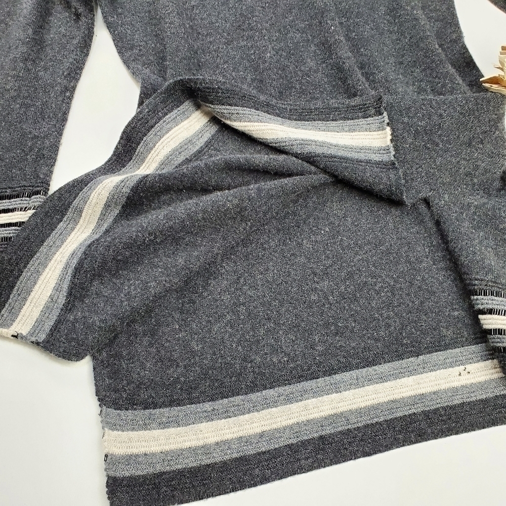 Neiman Marcus Cashmere Gray Beaded Cashmere Sweater Dress S - Picture 9 of 15